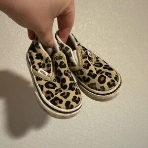 Vans Kids Leopard Print Sneakers